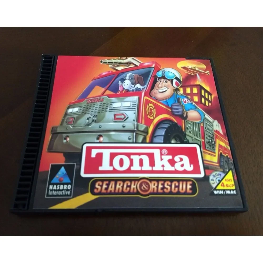 TONKA CD-ROM PC GAME Lot 3 - WORKSHOP RACEWAY SEARCH & RESCUE Hasbro Interactive
